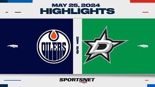 NHL Game 2 Highlights  Oilers vs Stars  May 25 2024 [upl. by Eiffe919]