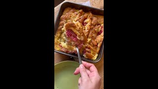 Raspberry frangipane croissant bake  Good Food [upl. by Nywnorb]