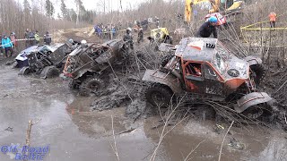 4x4 Offroad Rebuilt and selfbuilt off road Vehicles in mud race event Jaanikese 2022  ET 2 [upl. by Anaiuq]