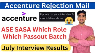 Accenture Rejection Mail After Interview  Accenture Interview Results 2023  Accenture Offer Letter [upl. by Tressia]