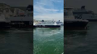 DFDS ferry leaving Dover Port towards Calais [upl. by Pete]