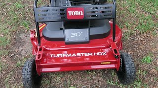 New Toro 30quot Turfmaster HDX [upl. by Aivull]