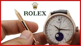 Rolex Cellini Moonphase ▶ HOW to adjust Moonphase Subdial [upl. by Aronson]