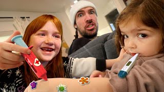 FAMiLY CHECKUP from Doctor Adley Playing our favorite games in REAL LiFE or ROBLOX Niko sick day [upl. by Novikoff]