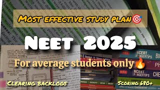 CRACK NEET IN 6 MONTHS🎯  Studyplan for average students 📚  neet2025  brilliantstudycentrepala [upl. by Trixi]