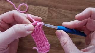 Creating a chainless foundation for a double crochet ripple stitch [upl. by Schroder]