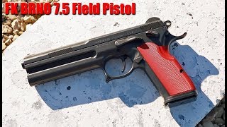 FK BRNO 75 mm Field Pistol Quick Recoil Demo [upl. by Acissaj]