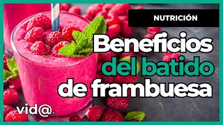 ¡Este Batido de Frambuesa Tiene Beneficios Increíbles que No Te Puedes Perder VidaTV frambuesas [upl. by Esinyt]