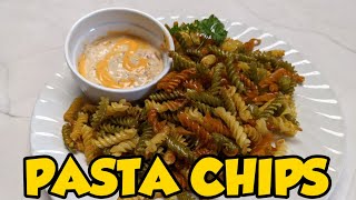 Pasta Chips without Air Fryer  Viral TikTok Recipe Shorts [upl. by Ayiram678]