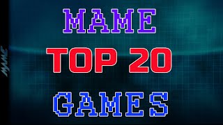 Top 20 MAME Arcade games [upl. by Howenstein358]