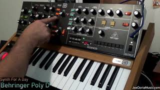 Behringer Poly D  playing with the Poly full length [upl. by Nele471]