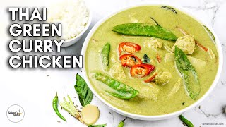 Thai Green Curry Chicken  Thai Green Curry with Chicken  Thai Green Curry Recipe  Kaeng Khiao Wan [upl. by Alleinnad56]