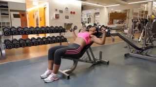 Incline Dumbbell Bench Press  Chest Exercise [upl. by Otrevogir]