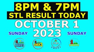 8pm and 7pm STL Result Today October 1 2023 Sunday Visayas and Mindanao [upl. by Brittan]