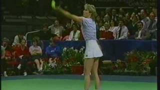 Chris Evert amp Martina Navratilovas 2nd Graphite Racket match 1984 Virginia Slims [upl. by Atwater]