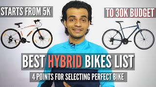 Best Hybrid Cycle List From 5 To 30K Budget  4 Points To Keep In Mind While Buying Your Next Hybrid [upl. by Aiceled]