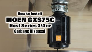 How to install the Moen Host 34 HP  Using Plumber’s Putty  Shouldit Garbage Disposal Series [upl. by Gorrono]