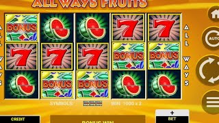 ALL WAYS FRUITS CASINO SLOTS  هكذا يكون الفوز  FORZZA CASINO TUNISIE [upl. by Laoj]