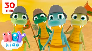 The crocodile song 🐊  Animal Songs for Kids  HeyKids Nursery Rhymes [upl. by Gagliano991]