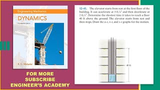 1241  Engineering Dynamics Hibbeler 14th Edition  Engineers Academy [upl. by Rosalinda94]