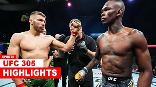 UFC 305 Results Dricus Du Plessis vs Israel Adesanya Rewiev Highlights [upl. by Allehcim]