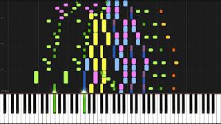 Tchaikovsky  The Nutcracker Suite Op71a IV Russian Dance Trepak Synthesia [upl. by Lenzi]