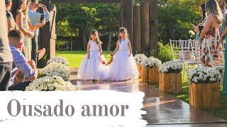 Linda entrada das alianças com a música Ousado Amor  Versão Musiart  Casamento [upl. by Coltin]