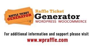 Configure Online Raffle Tickets with wooCommerce and Wordpress [upl. by Nahtahoj]