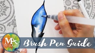 Brush Pen Guide  Making Feathers [upl. by Warner]