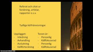 Utredande text Svenska 2 och Svenska 3 [upl. by Igic916]