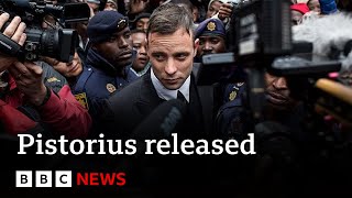 Oscar Pistorius released on parole 11 years after killing Reeva Steenkamp  BBC News [upl. by Sisi]