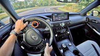 2023 Lexus IS 350 F Sport AWD  POV Driving Impressions [upl. by Inanaup]