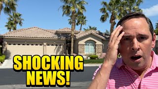 Las Vegas Homes For Sale  Shocking News [upl. by Olotrab]