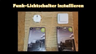 Funkschalter anschließen installieren  smartwares  wireless builtin switch  Funk Lichtschalter [upl. by Cirillo]