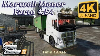 Taking care of pigs and chickens  FS19 TimeLapse  Marwell Manor Farm 54  4KUltraHD [upl. by Fenton]