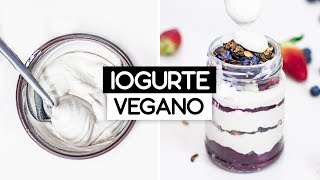 RECEITA DE IOGURTE GREGO VEGANO PROBIÃ“TICO DE VERDADE [upl. by Sherlock]