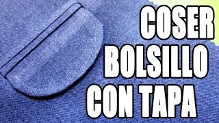 Tutorial Bolsillo con tapa [upl. by Lavena]