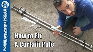 How to fit a curtain pole  Bespoke fit Fitting a curtain pole  DIY tips and tricks [upl. by Knah]