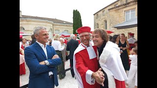 Jurade de SaintÉmilion  Cali Armelle et Rémi Lamerat intronisés [upl. by Ataynik259]