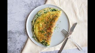 Luchtige omelet met spinazie en kaas  Personal Body Plan [upl. by Nerac]