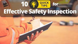 📋 Safety Inspection Essentials 10 Tips for Effective Workplace Assessments HSE Observation Tour [upl. by Ailis]