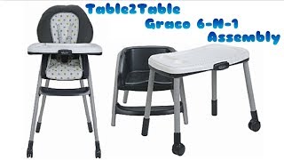 DIY Mommy Table2Table Graco 6N1 Assembly Fiancé Does My Voiceover [upl. by Alejna]