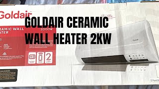 Goldair Ceramic Wall Heater 2kW Review By Desi Kiwi Family In New Zealand [upl. by Prady]