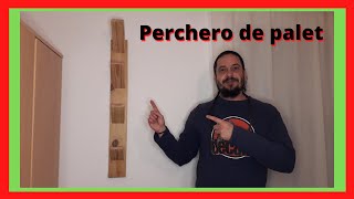 Como hacer perchero de pared con madera de palet [upl. by Crooks]