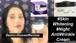 Olay NightAnti WrinkleCreamReviewDemoSkinWhiteningAnti Wrinkle Night CreamOlay cream [upl. by Bastien]