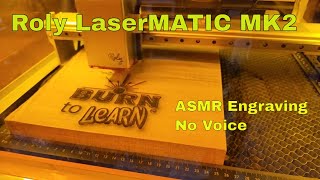 ASMR LaserMATIC Burn to Learn TM Logo engraving [upl. by Raimundo]