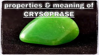 Chrysoprase Meaning Benefits and Spiritual Properties [upl. by Geraud583]