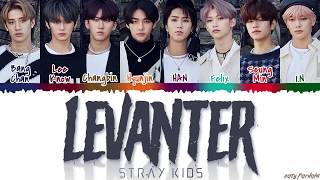 STRAY KIDS  LEVANTER 바람 Lyrics Color CodedHanRomEng [upl. by Beeck]