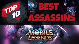 Top 10 Best Assassin Heroes In Mobile Legends Bang Bang  Strongest Assassins [upl. by Ytisahcal]