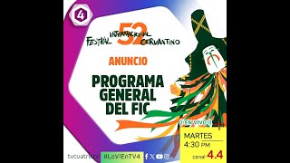 📡📲 Transmisión Especial  Anuncio del Programa General del 52 Festival Internacional Cervantino 🎭🎶 [upl. by Aryaz569]